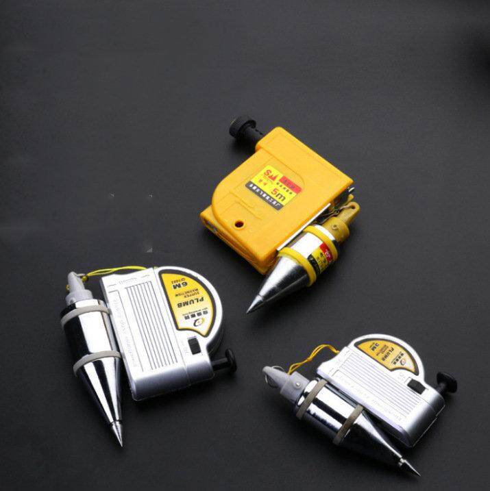 Quả Dọi Từ 3 M 6 M, Dụng Cụ Đo Đạc Trong Xây Dựng, Dây Thả Dọc, Độ Chính Xác Cao, Quả Dọi Kéo Dây Tự Động, 1 Chiếc