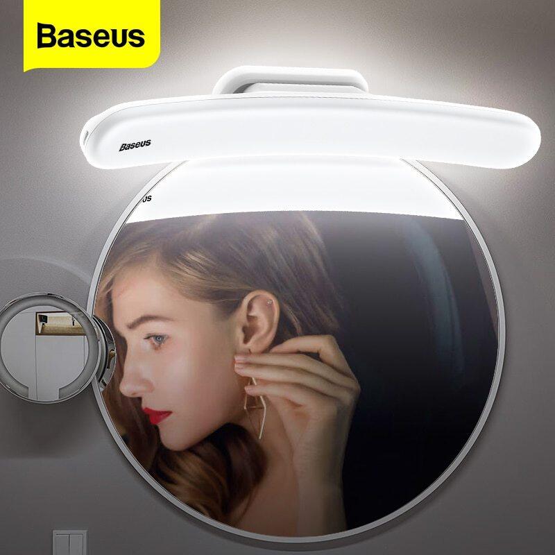 Baseus LED Mirror Light Có thể điều chỉnh Gương trang điểm Đèn USB Có thể sạc lại Đèn tường cho phòng tắm Phòng ngủ Bàn trang điểm