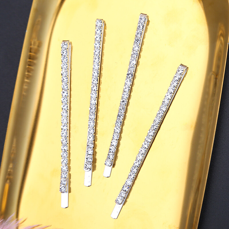 Set 4 kẹp tóc đính đá lấp lánh