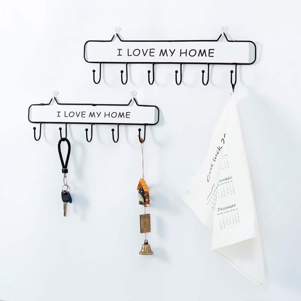 Wooden Metal Laundry Bedroom Hat Home Shelf Wall Hooks Hanger Decorative Hooks Key Holder