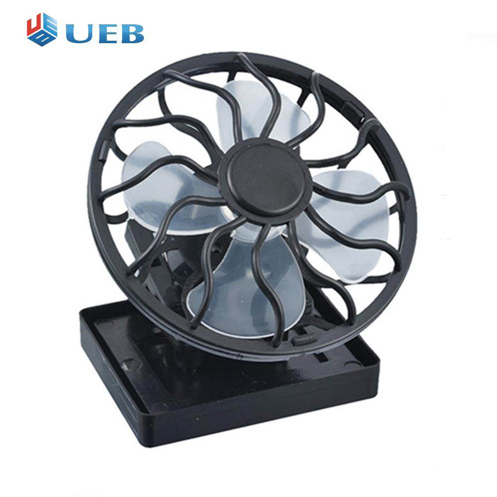Portable Solar Mini Fan Air Conditioner Desktop Collar Clamp Fan Square Base Traveling Air Cooler