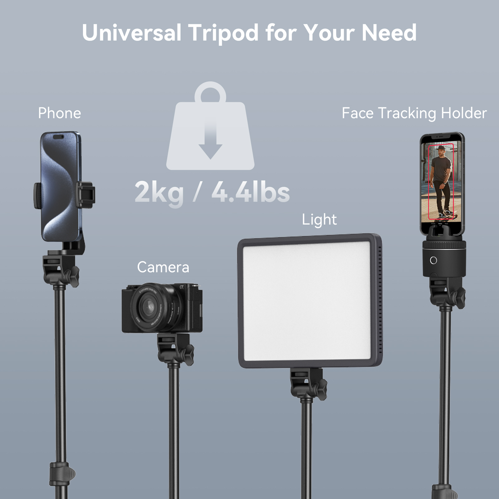 SmallRig Tripod Phone Stand Heavy Duty Selfie Stick với điều khiển từ xa Bluetooth cho điện thoại di động Mirrorless Action Sports Camera Vlogging Tik Tok 4363