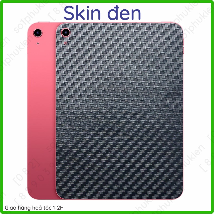 Miếng dán mặt lưng skin carbon iPad Gen 10 2022