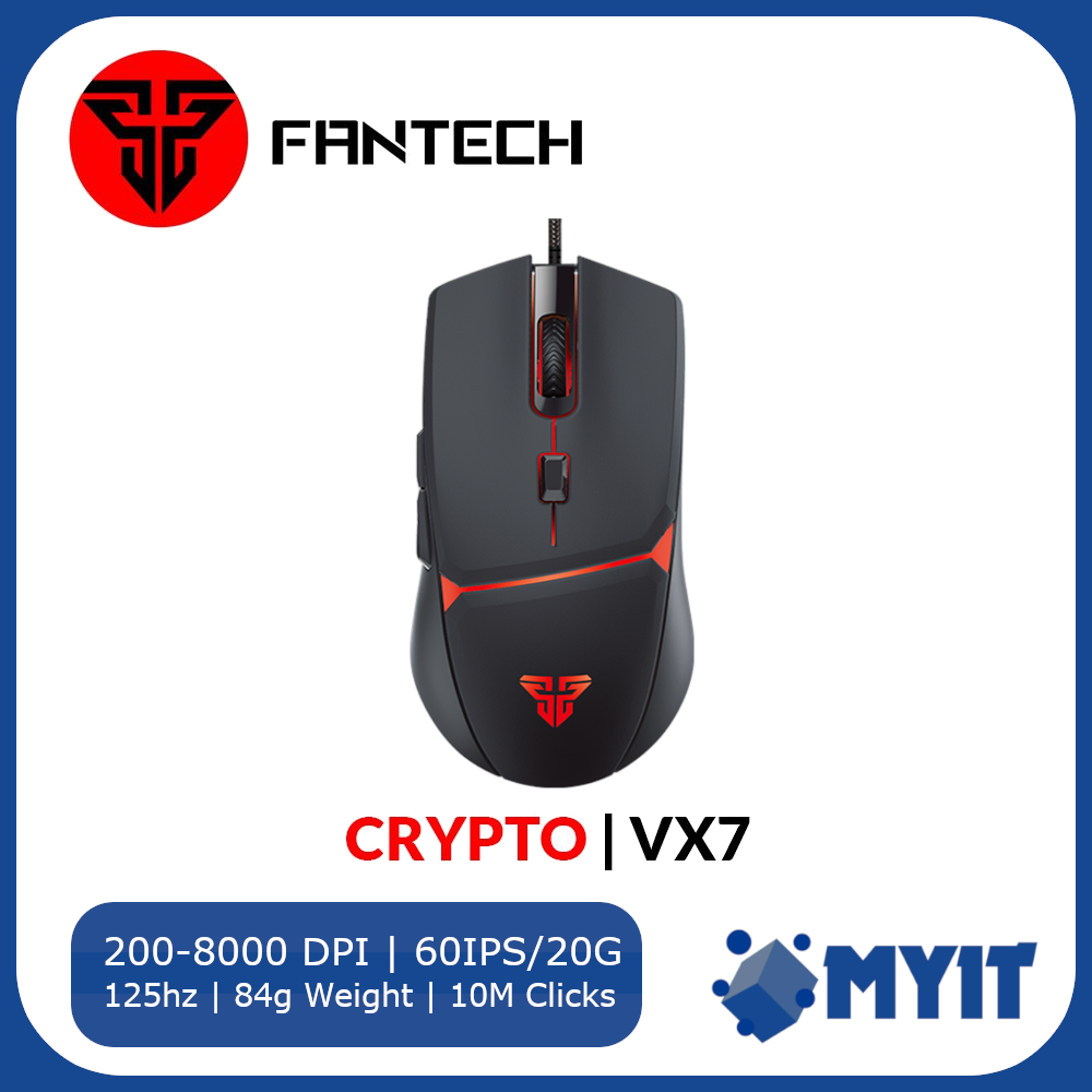 Fantech VX7 Crypto Gaming Mouse 8000DPI Programmable Macro | Lazada