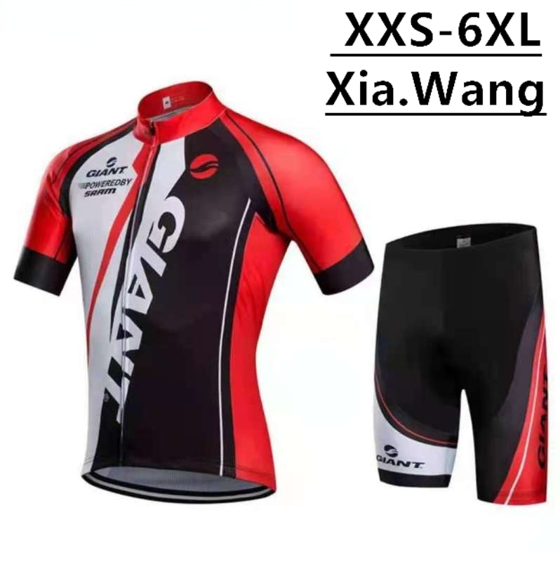 Trả lại miễn phí áo thi đấu ngắn tay đi xe đạp chiến đấu chuyên nghiệp và quần đùi đạp xe có đệm áo thi đấu newgiant/quần/bộ