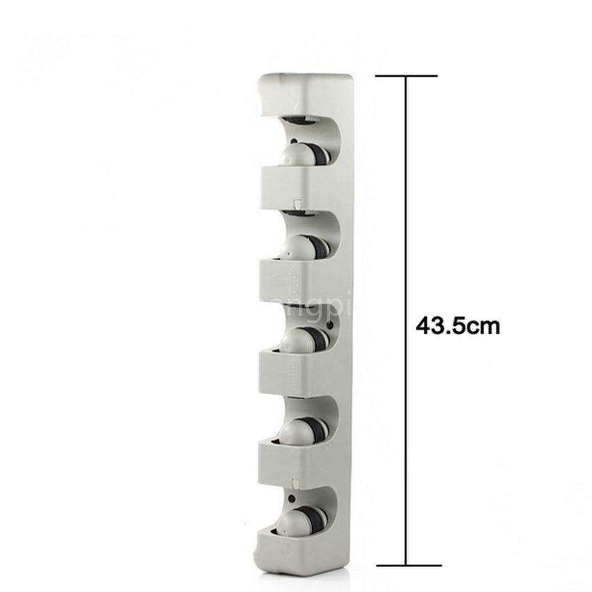 Shangpin 5 Vị Trí Gầm Bếp Chứa Đồ Lau Cỏ Chổi Giá Đỡ Dụng Cụ Nhựa Wallmounted