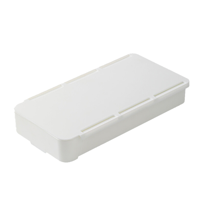 Under the desk drawer, hidden self-adhesive pen tray drawer, under desk storage box, office/school/kitchen stationery pen storage drawer storage box