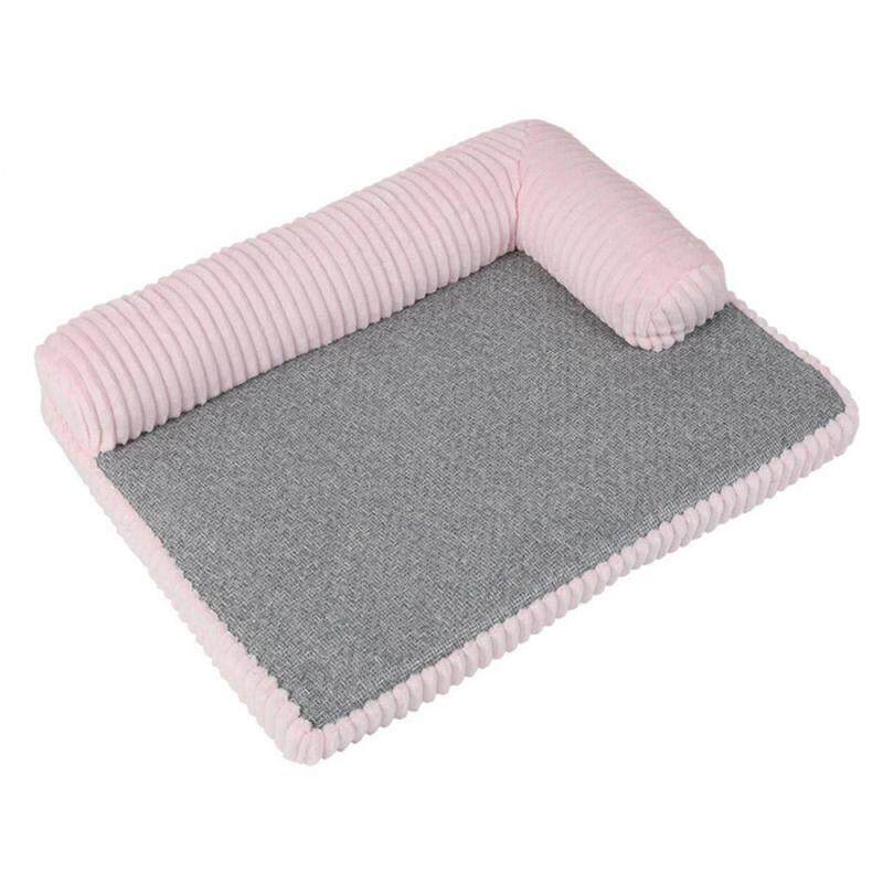 Giường Nằm Hình Chữ L Cho Chó Mèo, Giường Ngủ Cho Thú Cưng Bằng Vải Cotton Ghế Sô Pha Cho Chó Mèo