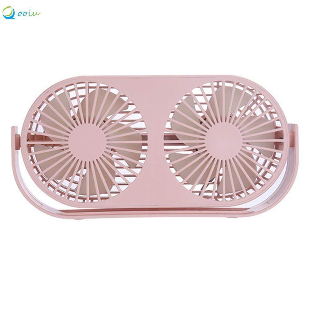 Qooiu Powerful Wind Double Head Double Blade Aromatherapy Fan Three Winds Cool No Dead Angle Cooling Low Noise Desktop Fan Summer Essential By Qooiu