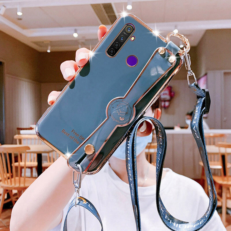BRAND SET Custodia per Oppo Reno Z Antiurto Cielo Stellato Viola Modello Cover Posteriore in Vetro Temperato Morbido TPU Bordo in Silicone Bumper Case Protettiva-MHXK