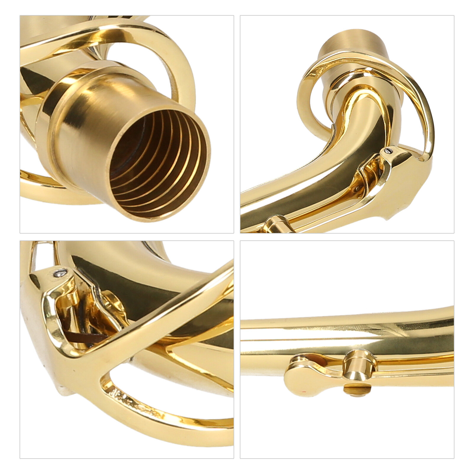 Muslady Alto Saxophone Neck Brass Bend Neck Sax Replacement Part Sax Accessory