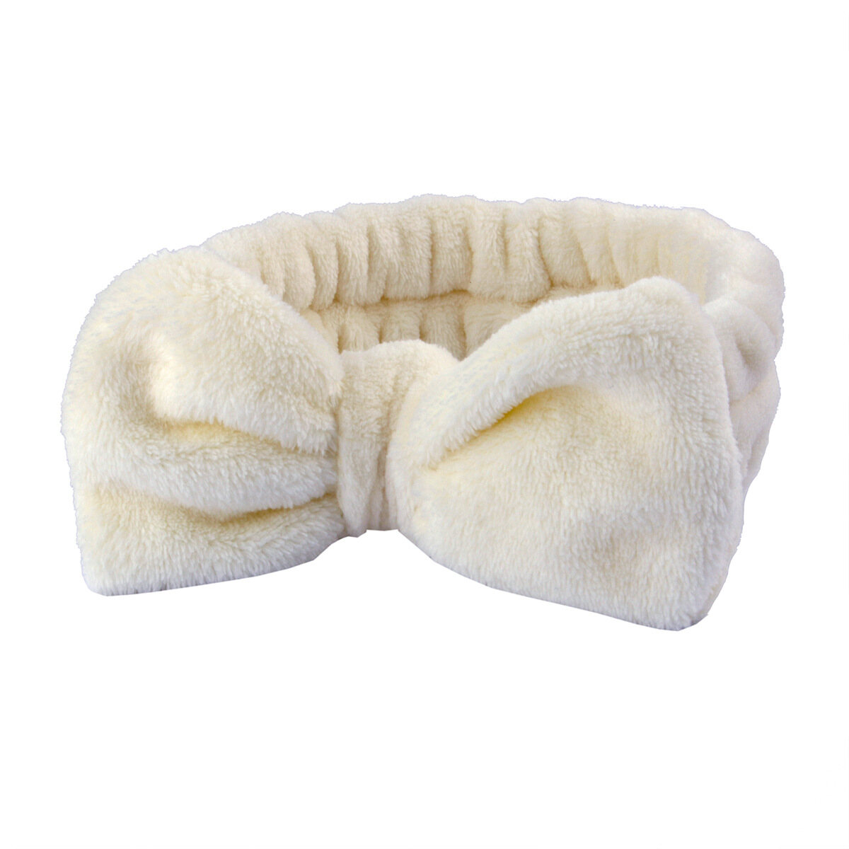 Elastic Headband Practical Headband Simplicity Plush Solid Color Cute