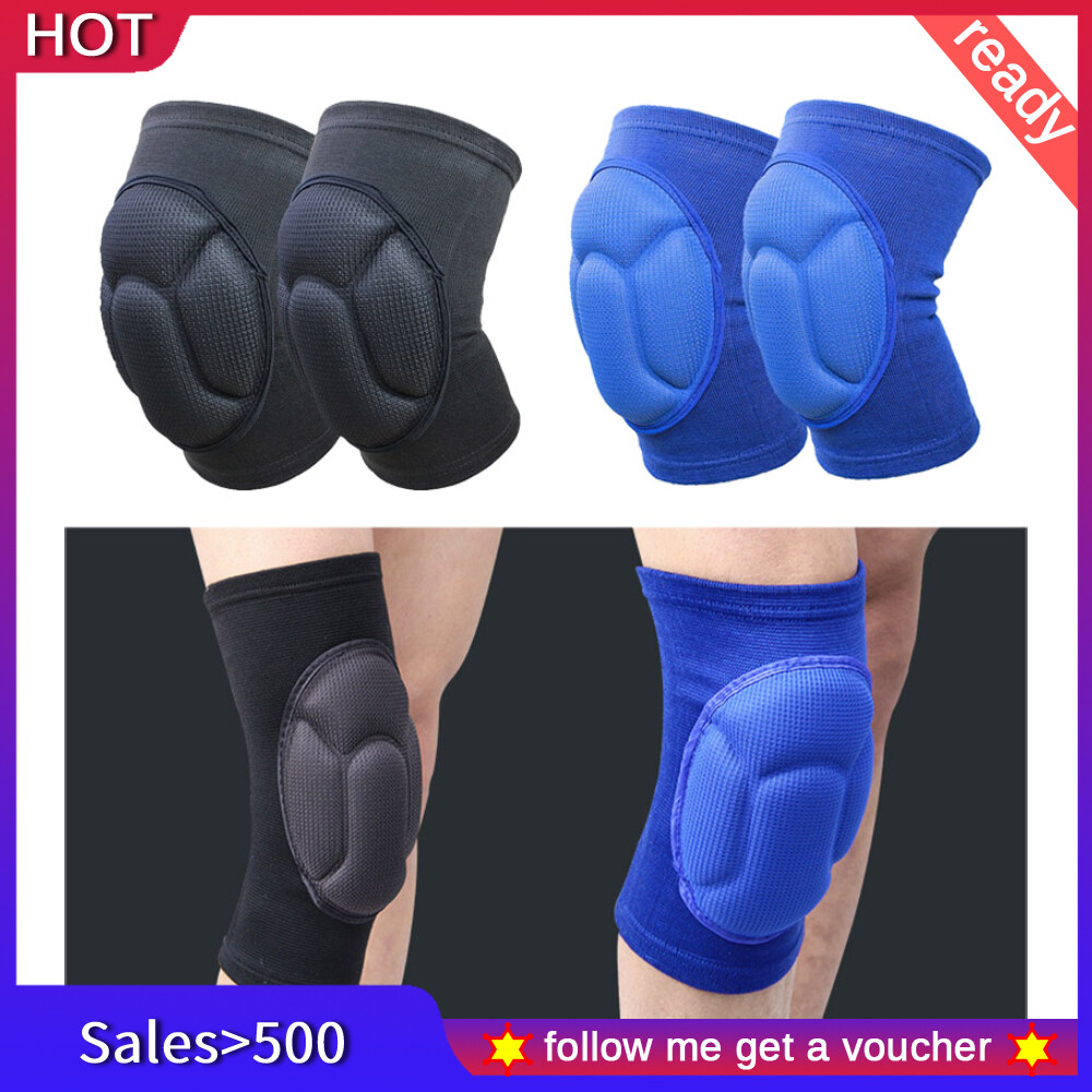 Orangesky 1 Pair Thick Kneepad Extreme Knee Pad Eblow Brace Support Lap Knee Protector for Football Volleyball Cycling Sports