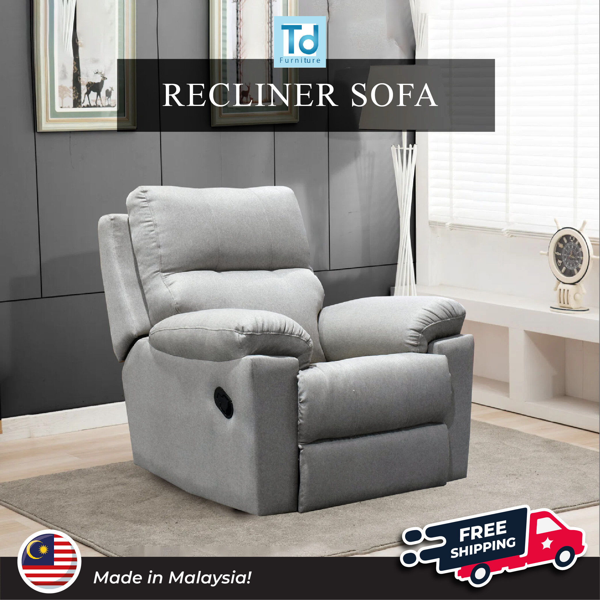 Recliner Single Sofa Malaysia Baci Living Room