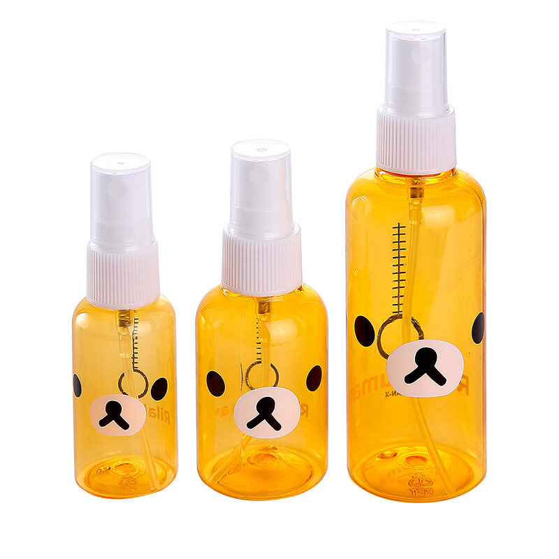 Cartoon Lovely Bear 30ml/50ml/100ml Transparent Empty Spray Bottle with Scale