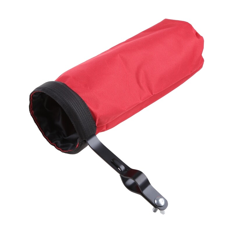 Large Capacity Drum Stick Holder Wear Resistant Drumstick Storage Bag with Clamp Smooth Drumstick Cylindrical Pouch