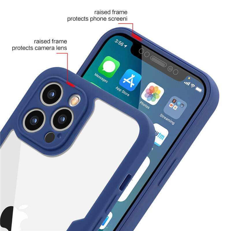 Casing For Redmi Note 11 / Redmi Note 11S / Redmi Note 11 Pro / Redmi Note 10 / Redmi Note 10S / Redmi Note 9 / Redmi Note 9S / Redmi Note 9 Pro / Redmi Note 9 Pro Max Luxury 360 Full Cover Clear Acrylic Hard Flip Phone Case