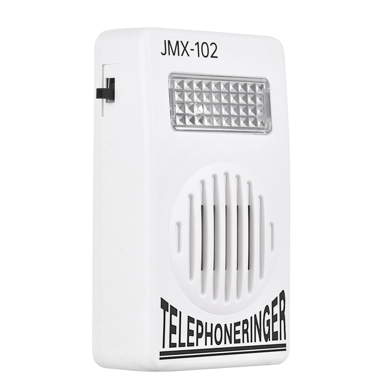 Bosto chuông điện thoại lớn Bộ khuếch đại 70dB chuông đèn nhấp nháy trợ giúp chuông có đèn flash phù hợp cho Điện thoại cố định kết nối 6p2c loại gắn tường Batt-ery-Miễn phí