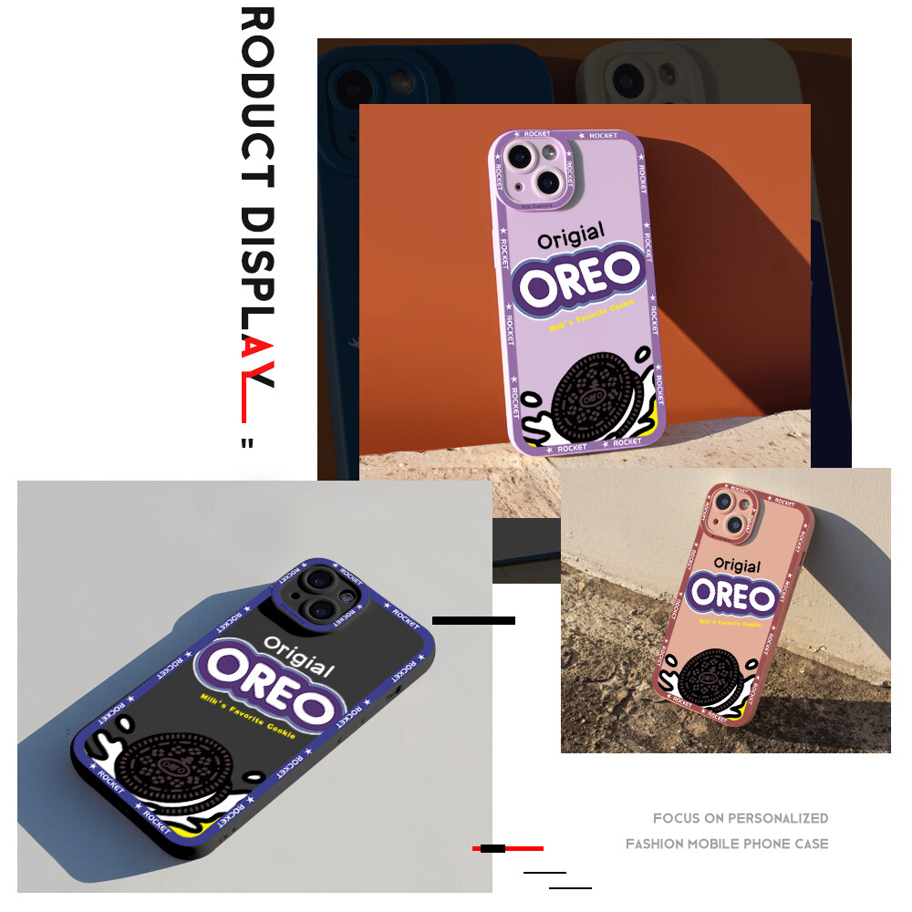Hontinga Casing Case For Samsung Galaxy Note 20 Note20 Ultra Case Popular Cookies Square Soft Silicone Full Cover Camera Protection Shockproof Rubber Cases Back Cover Phone Casing Softcase For Boys Girls