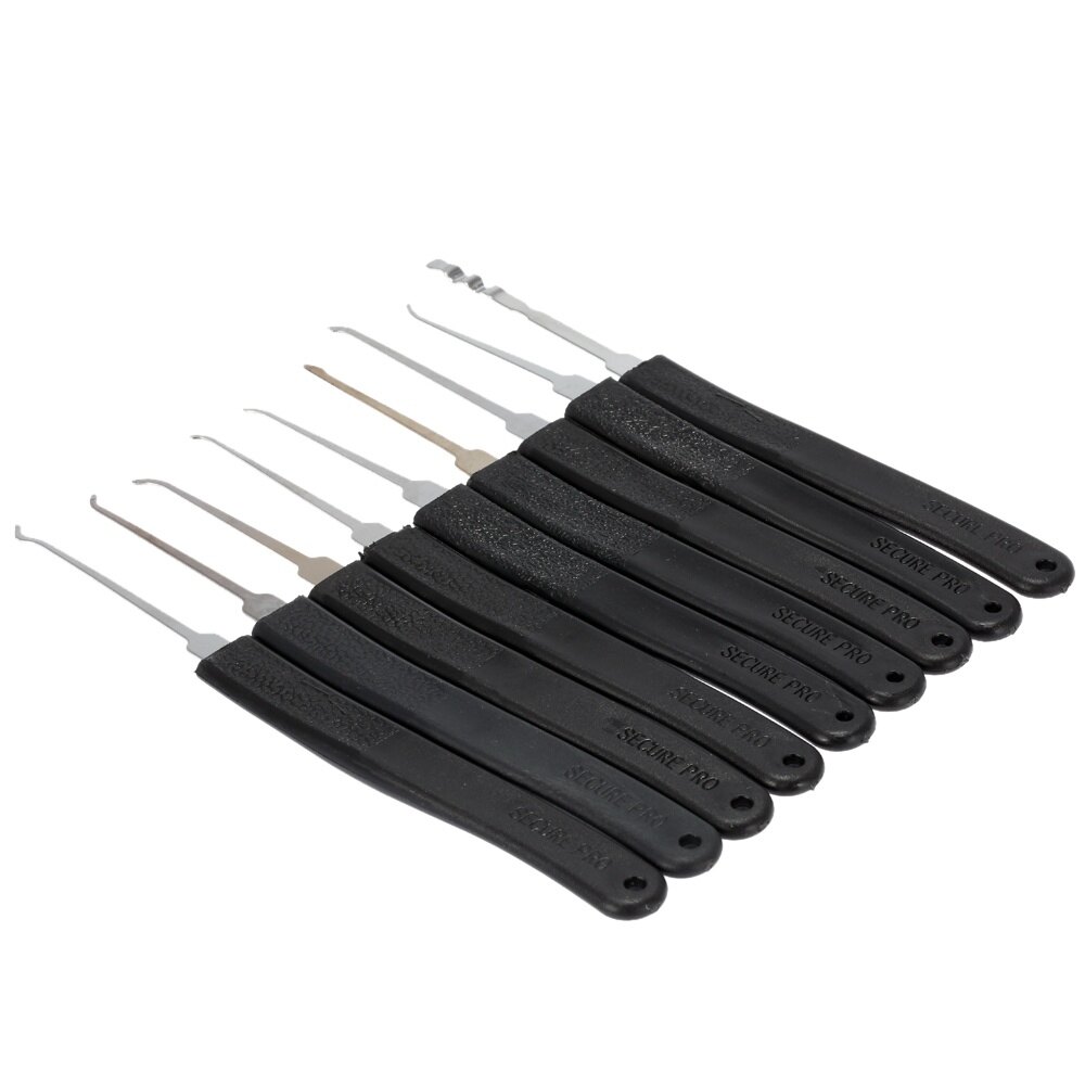 9pcs Door Lock Pick Quick Opener Tools Set Professional Locksmith Tool with 2 Little Wrenches