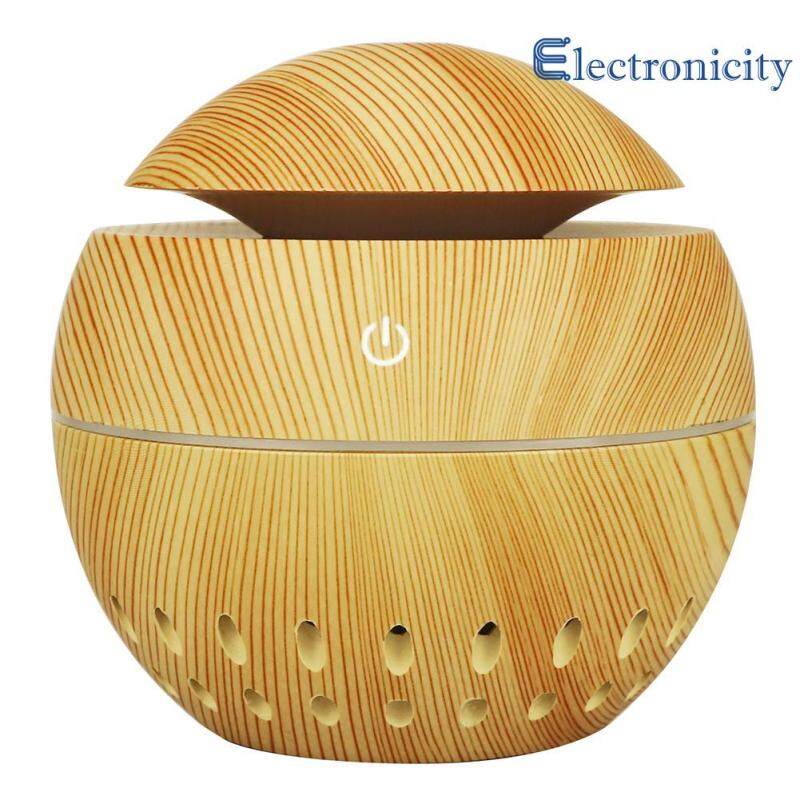 130mL Wood Grain USB Aroma Essential Oil Diffuser Ultrasonic Humidifier Singapore