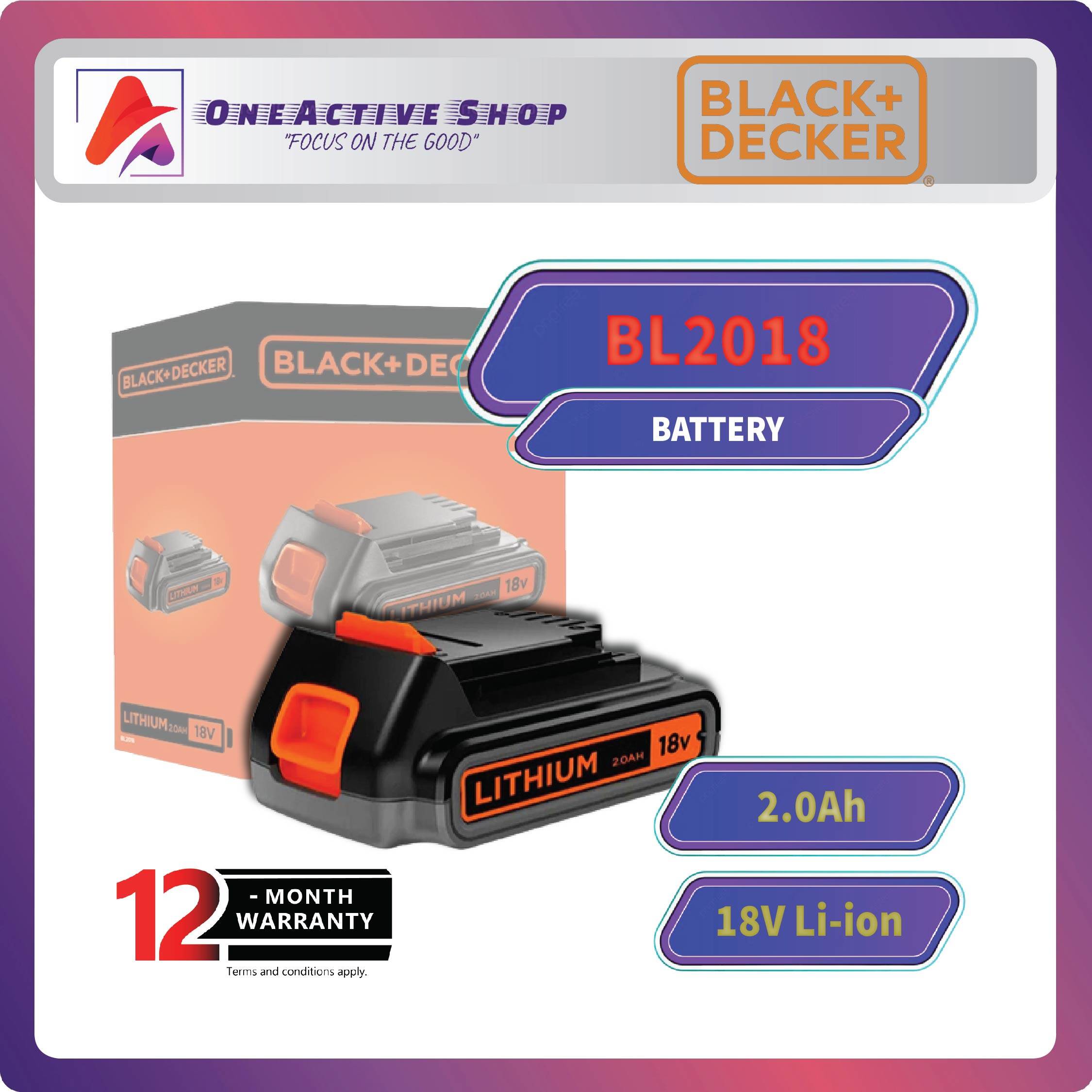 Black Decker Battery 18v, Bl2018 Black Decker 18v