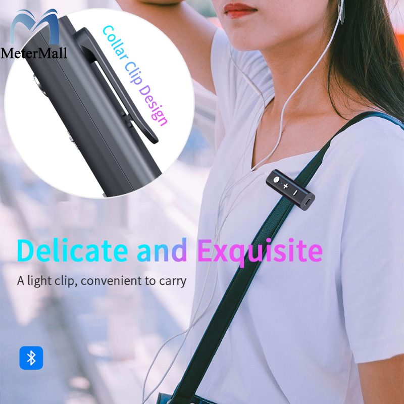 Bluetooth 5.0 Receiver For 3.5mm Jack Earphone Clip Type Wireless Adapter Bluetooth Aux Audio Music Transmitter