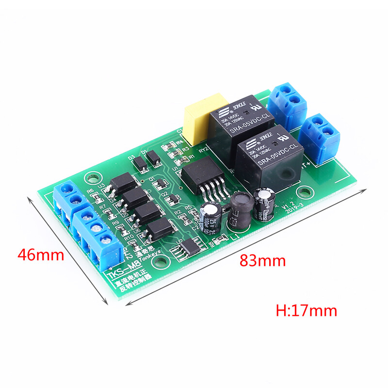 Động Cơ DC Điều Khiển Giới Hạn 20A Bộ Điều Khiển Tiến Và Lùi Mô-đun Điều Khiển Động Cơ Bảng Mạch DC 5V 12V 24V Bộ Điều Khiển Tiến Và Lùi