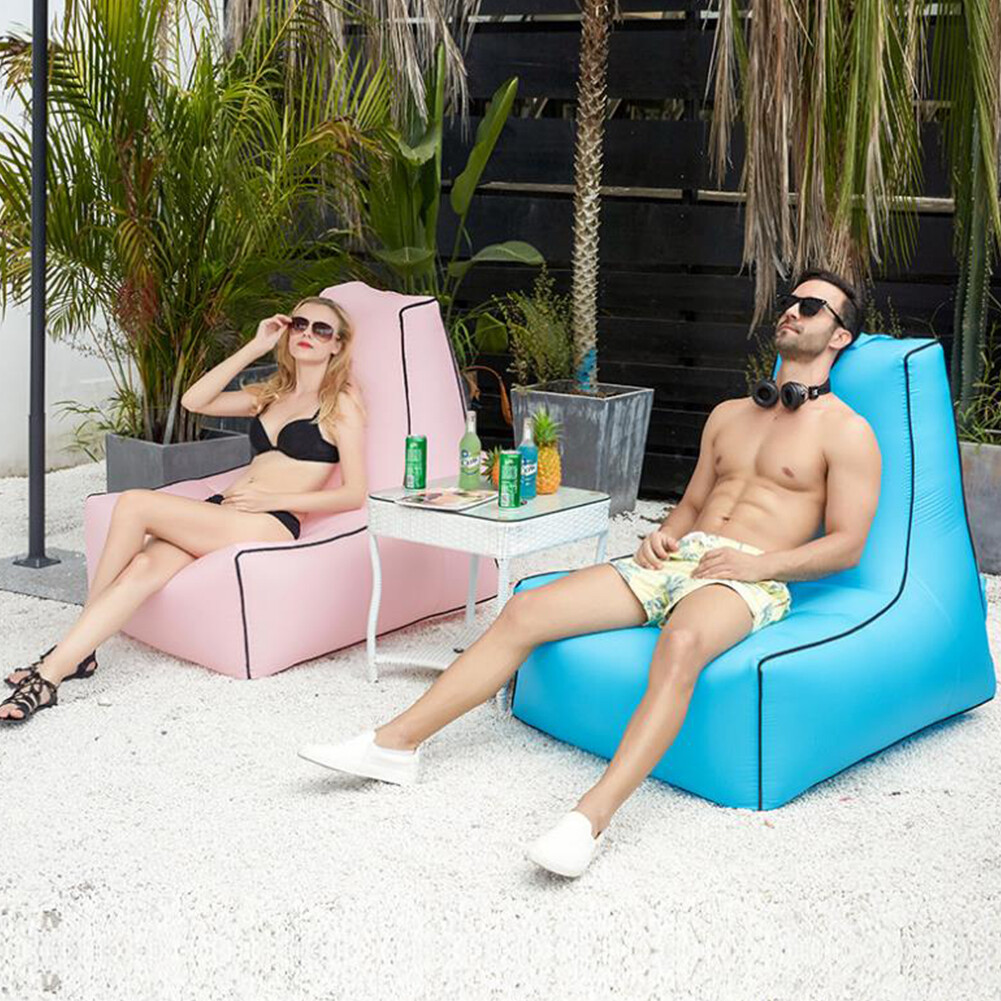 Ghế Sofa Bãi Biển Ghế Sofa Nổi Trên Nước Ghế Sofa Bơm Hơi Ngoài Trời Ghế Sofa Không Khí Cắm Trại Bãi Biển Chống Nước Gấp Gọn Tiện Dụng