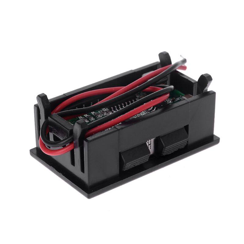 Blue LED Digital Display Voltmeter Mini Voltage Meter Volt Tester Panel For DC 12V Motorcycles Vehicles USB 5V2A output