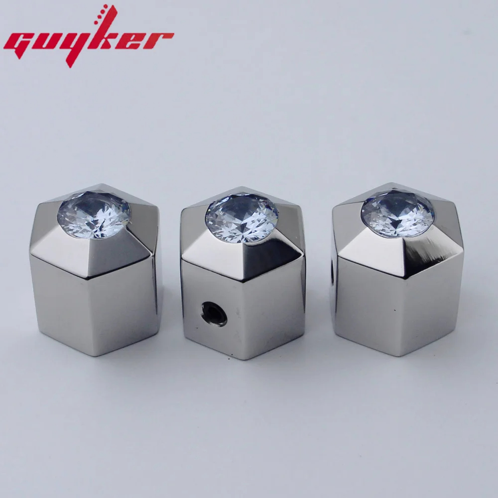 1 pcs guyker núm điều khiển chiết áp cao cấp vật liệu thép không gỉ cho guitar điện hoặc Bass