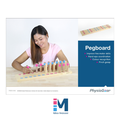 Physio Gear Pegboard/Physiotherapy Equipment/Stroke Exercise/Hand