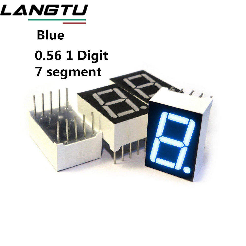 【Khuyến Mãi Xả Hàng💸💸】Đèn LED Kỹ Thuật Số 10 Chân 1 Bit 7 Đoạn 0.56 Inch Màu Xanh Dương Cực Dương Chung LANGTU Chính Hãng