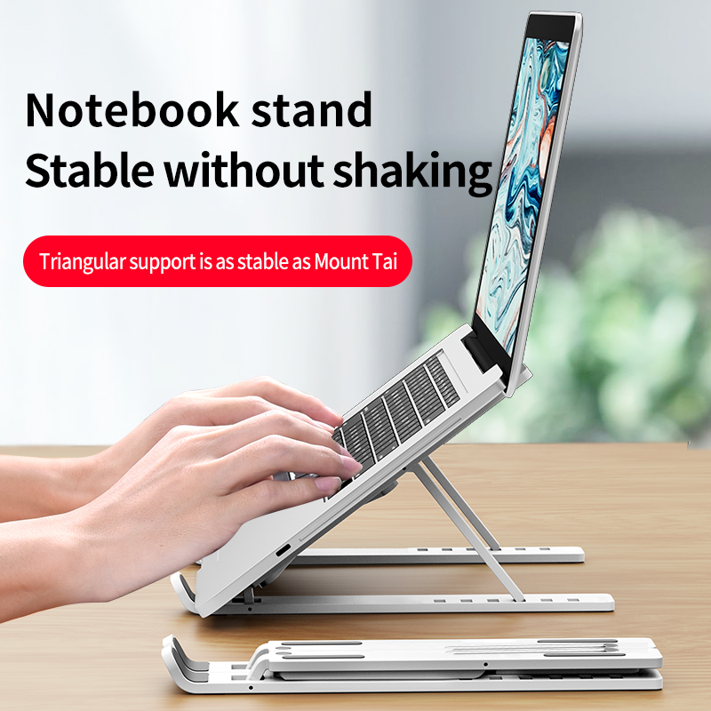 MC Laptop Stand Portable Tablet Holder Folding Mount Riser Portable Computer Laptop Bracket Laptop Holder
