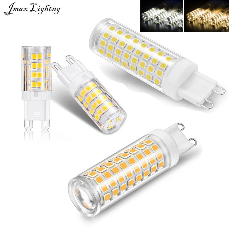 Jmax g9 led bulb 3w 5w 9w 12w 220v g9 led lamp smd2835 g9 led corn light replace 30w 40w 50w 70w 80w halogen light