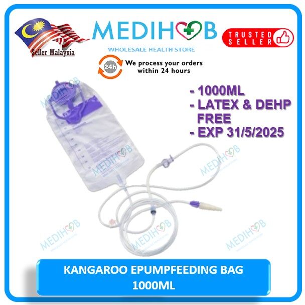 COVIDIEN Kangaroo Feeding Bag 1000 ml For Kangaroo™ ePump Enteral ...