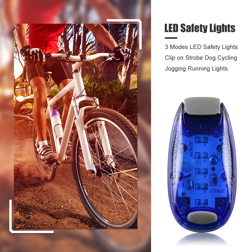 Đèn 3 Chế Độ Kẹp Đèn Đa Năng 5 Đèn LED Chạy An Toàn Nhấp Nháy Cảnh Báo Chạy Bộ