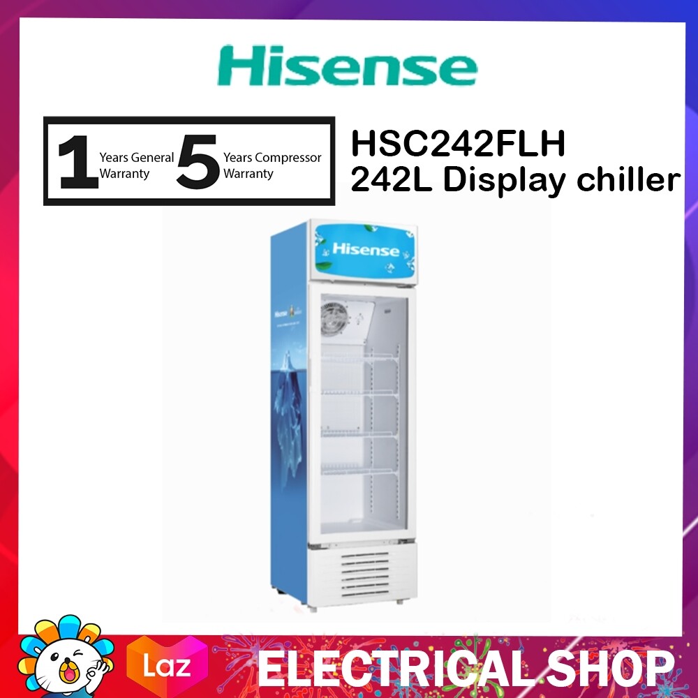 Hisense chiller HSC242FLH 242L display chiller beverage cooler HSC