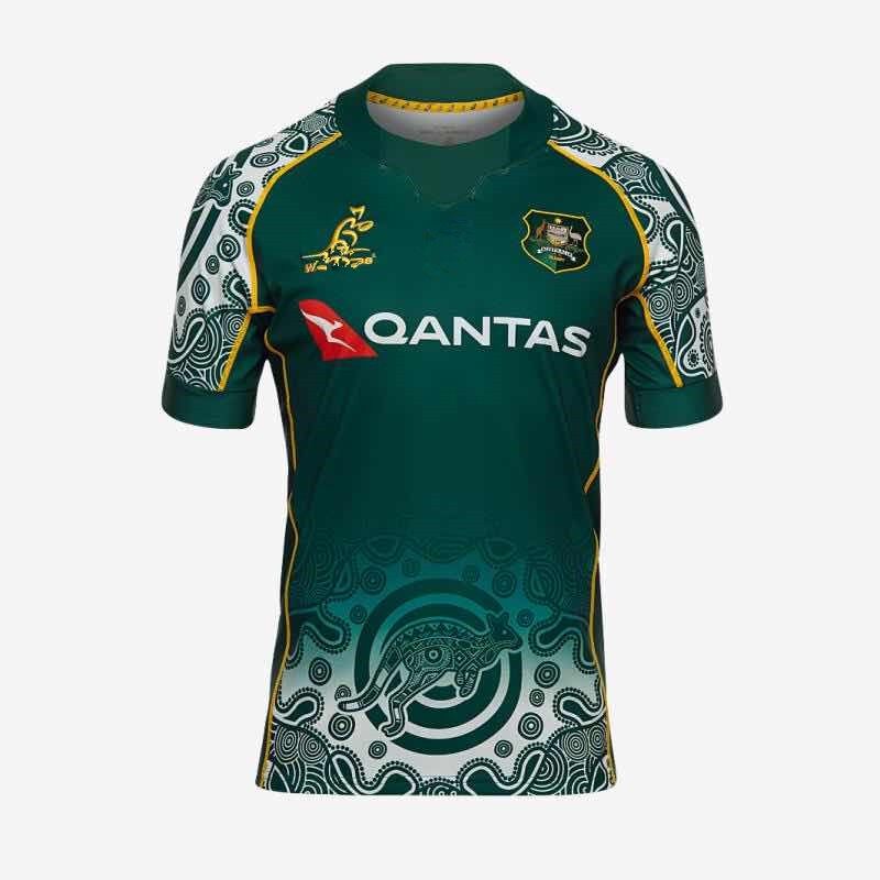 2021 Australia wallabies sân nhà áo Bóng Bầu Dục giải đấu quốc tế áo Bóng Bầu Dục S phiên bản Retro Áo sơ mi Cricket