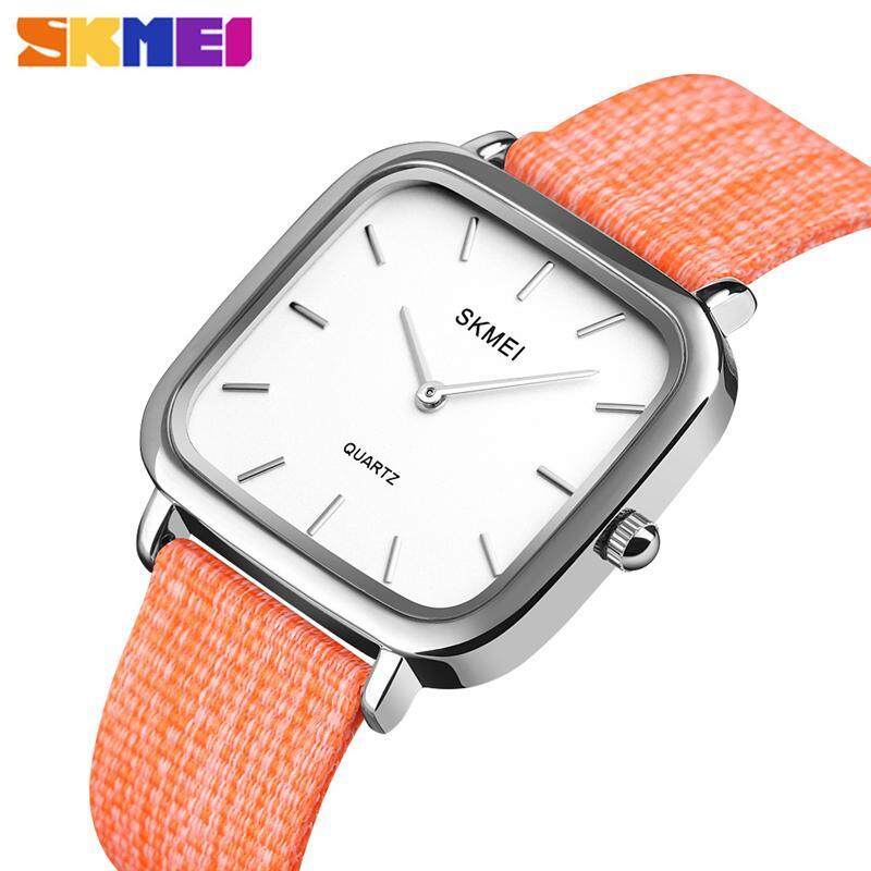Thương Hiệu SKMEI Nữ Đồng Hồ Thời Trang Lưới Thép Không Gỉ Dây Vuông Sáng Tạo Đồng Hồ Thạch Anh Nữ Thể Thao Chống Nước