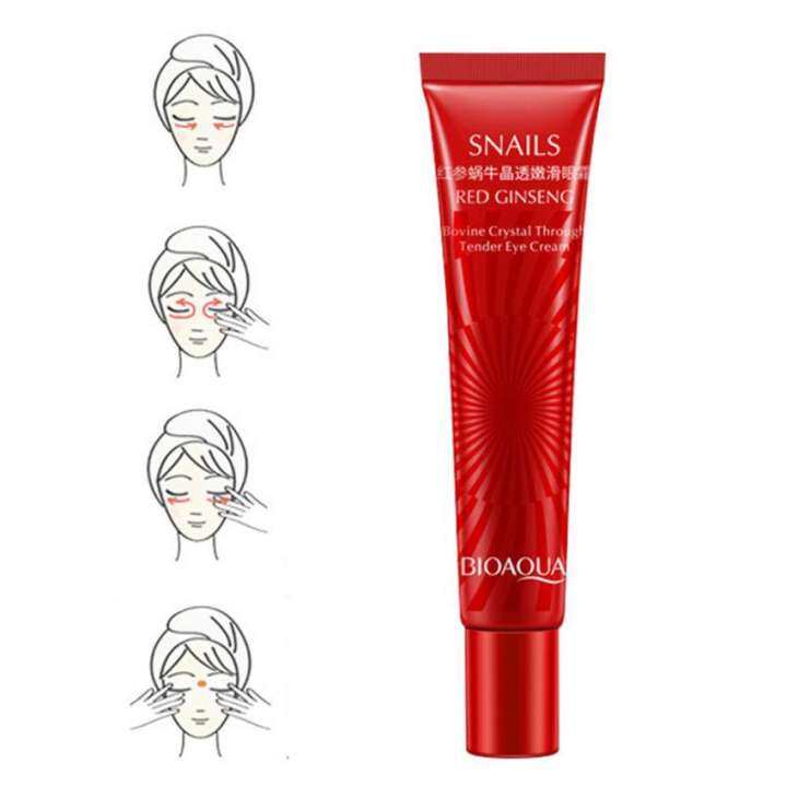 bioaqua snail red ginseng eye cream