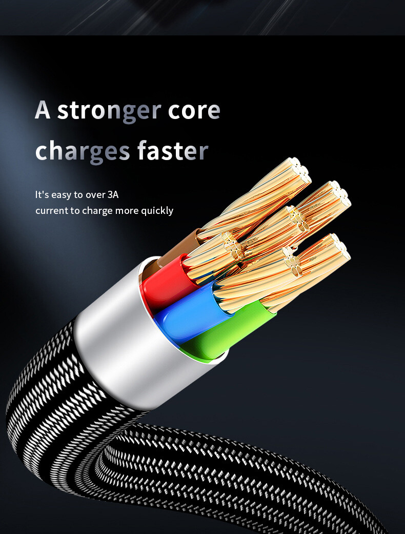 Cáp Dữ Liệu Nylon Loại C Sạc Nhanh 5A USB C Cho Xiaomi 11 Pro Huawei Dây Sạc Nhanh Micro USB Cáp Điện Thoại Cho Samsung