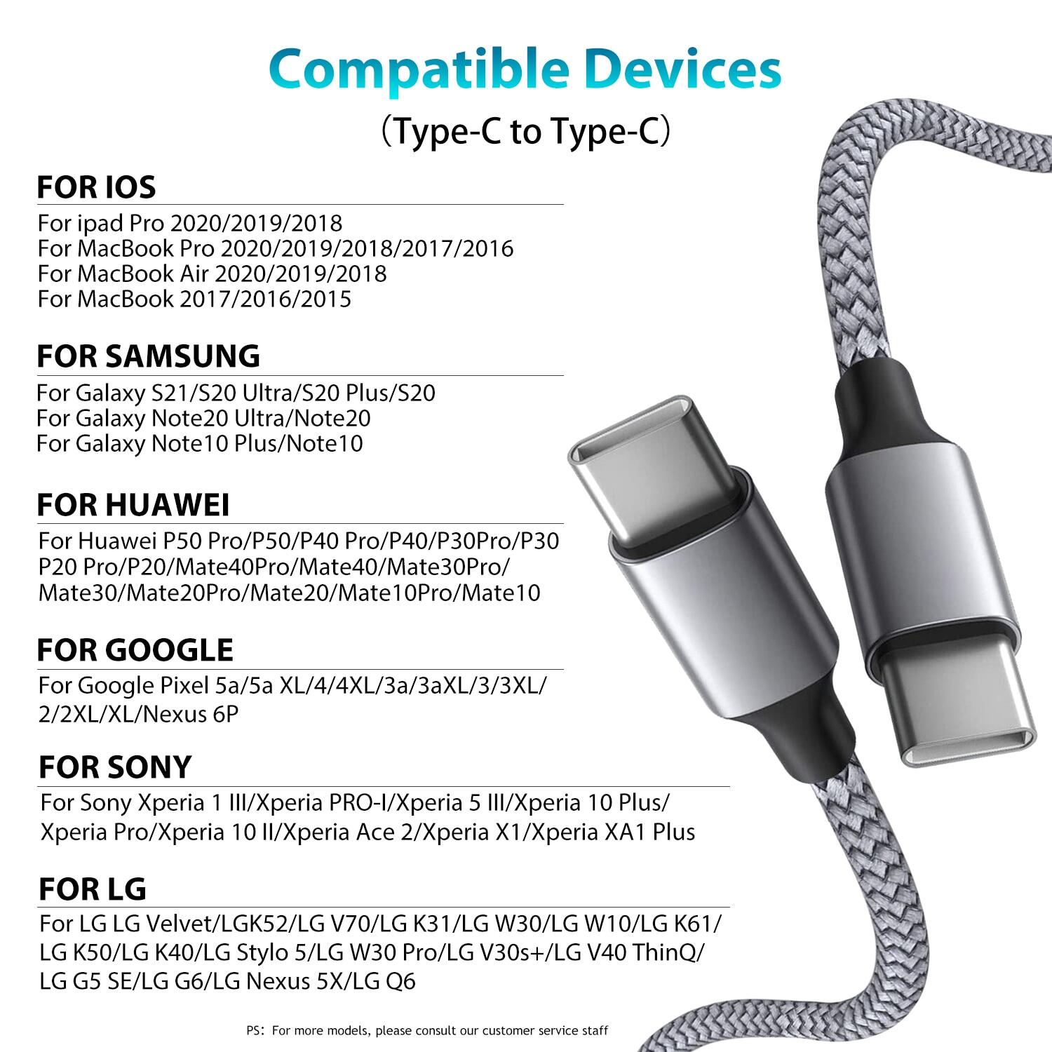 Factory Direct Sales 5M/8M Long Type C Cable Fast Charging Usb C Cable Data Transmission Charging Cord For S20 Mate Usb C Cord