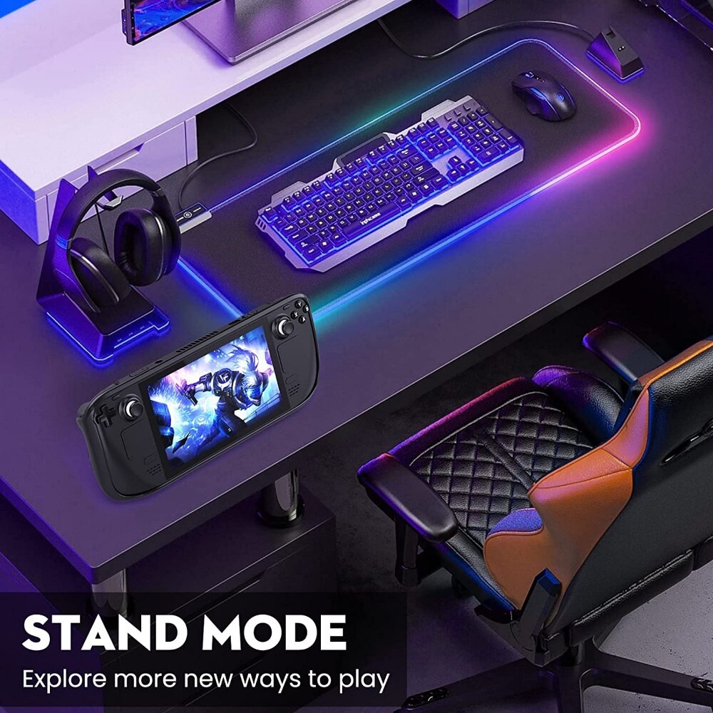 Giá Đỡ Vỏ Bảo Vệ TPU + PC Hỗ Trợ Thiết Bị Ngoại Vi Cho Máy Chơi Game Steam Deck Phụ Kiện Trò Chơi