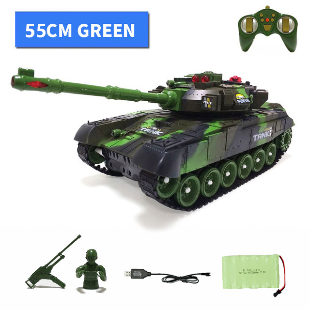 Kmoist 1:12 Super RC Tank Simulation Launch Sound Militar Battle Remote Control Off-road Crawler Tanks Hobby Toys for Kids Children Boy Gift