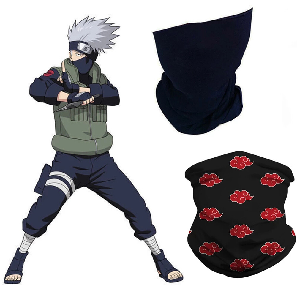 REEBO Headband Motorcycle Bandana Akatsuki Ninja Red Cloud Kakashi