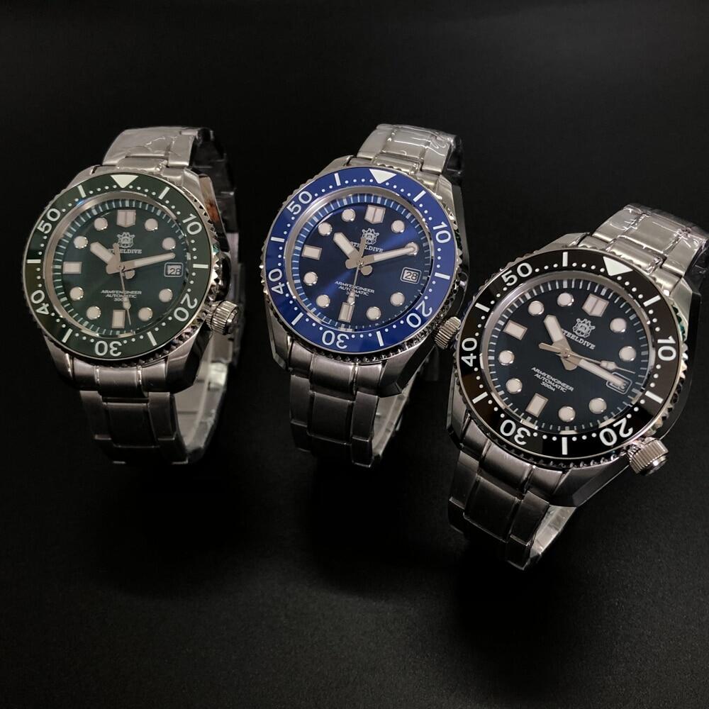 STEELDIVE MM 1968 ALL IN ONE Steel Case Diver Watch Mechanical NH35  Sapphire Watch Men Automatic 300m Diving Watch Ceramic Bezel|Sports  Watches| - AliExpress