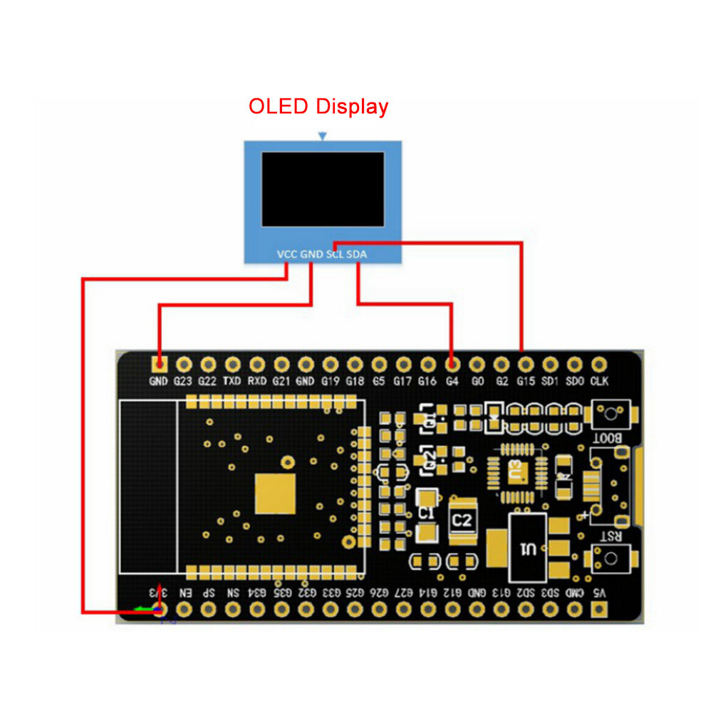 ESP32 Development Board Wireless WiFi+Bluetooth Dual Core Module for IOT