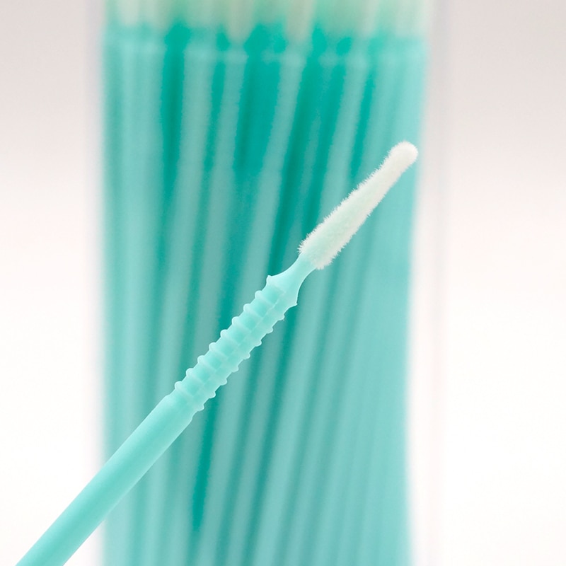 100PCS/Pack Long Head Bendable Micro Brushes Disposable Microbrush Applicator Eyelash Mascara Glue Cleaning Brush Makeup Tools