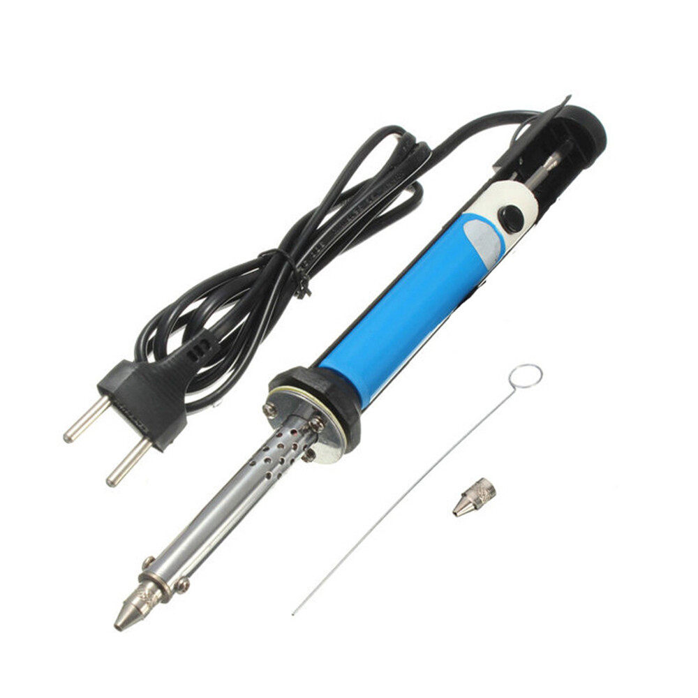 Diymore 30W 110/220V Electric Soldering Iron Electric Soldering Iron Set 2-in-1 Disassembly and Welding Vacuum Pump Welding Tool Welding Pen EU/ US Plug